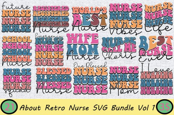 About Retro Nurse SVG Bundle Vol 1