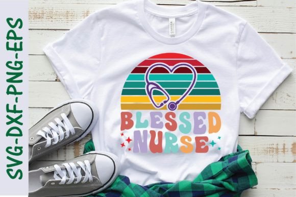 Blessed Nurse SVG, Retro Nurse