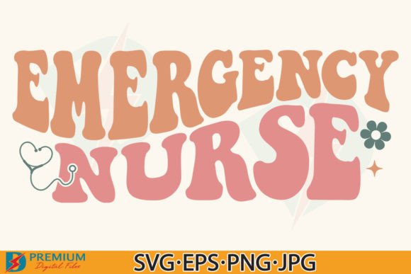Emergency Nurse SVG PNG, Retro Nursing