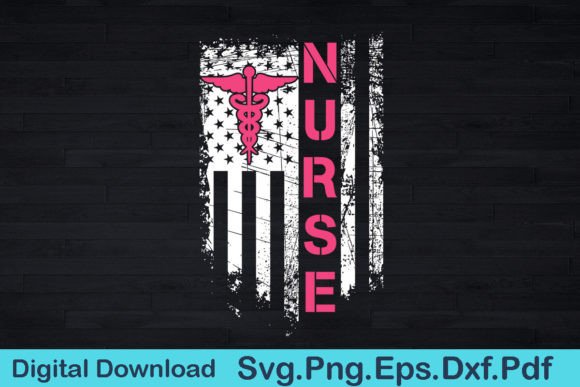 Funny American Flag Nurse SVG Gift Shirt