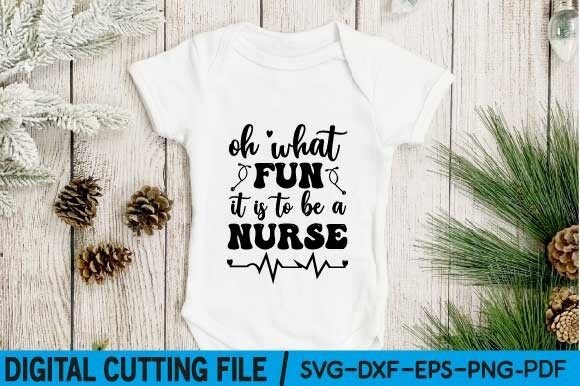 Oh What Fun It Is to Be a Nurse SVG