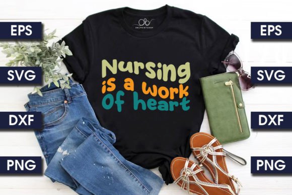 Retro Nurse SVG Design, Nursing is a