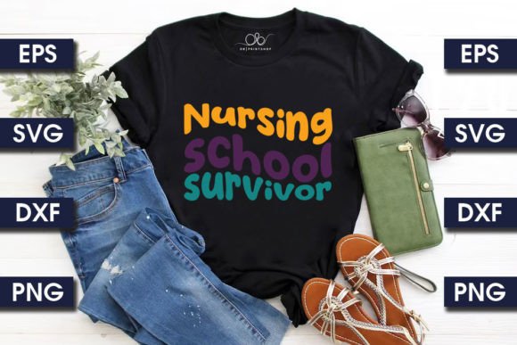 Retro Nurse SVG Design, Nursing Scho
