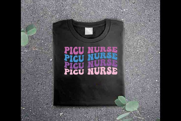 Retro Nurse SVG Design, Picu Nurse