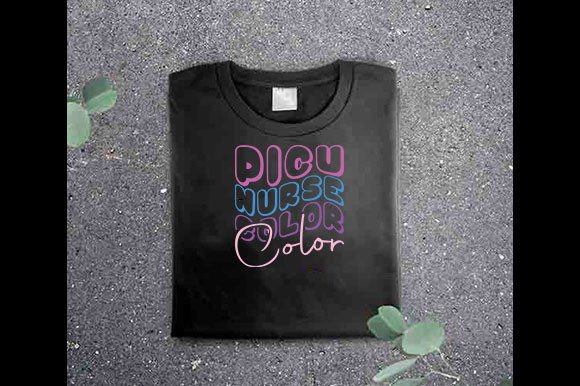 Retro Nurse SVG Design, Picu Nurse Color