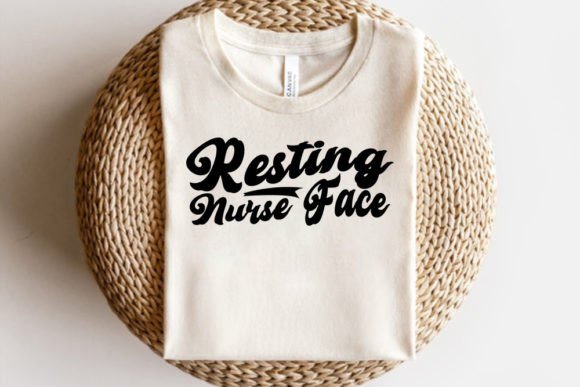 Retro Nurse SVG Design, Resting Nur