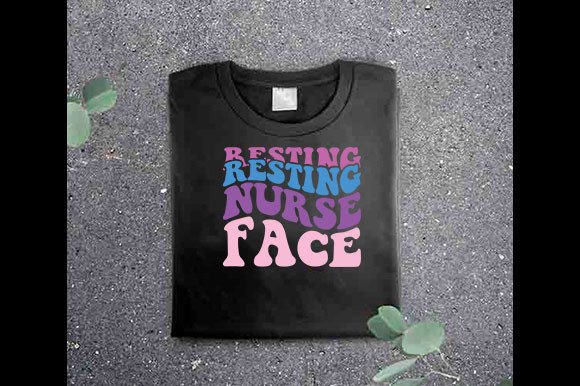 Retro Nurse SVG Design, Resting Nurse Fa
