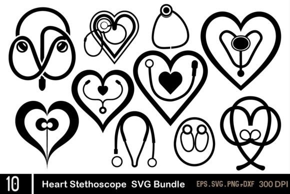 Stethoscope SVG Bundle, Nurse SVG